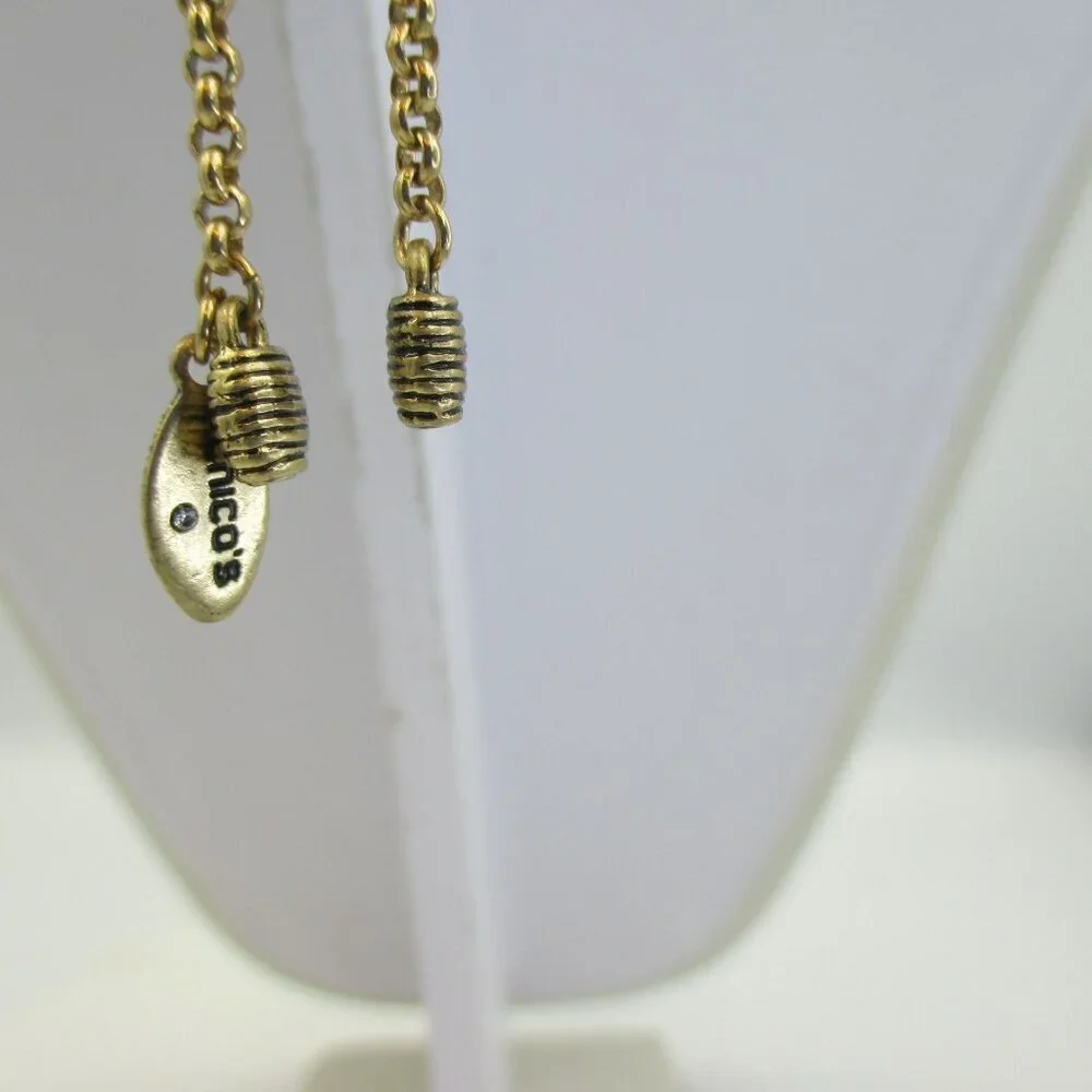 Chico's Gold Tone Adjustable Necklace Art to Wear NEW $49 - Picture 10 of 10